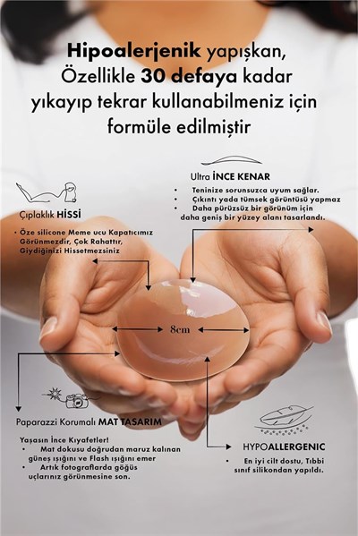Nippella Göğüs Ucu Kapatıcı Ten Rengi