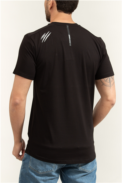 Plein Sport Cotton Breathable Round Neck T-Shirt Scratch Erkek Bisiklet Yaka T-Shirt