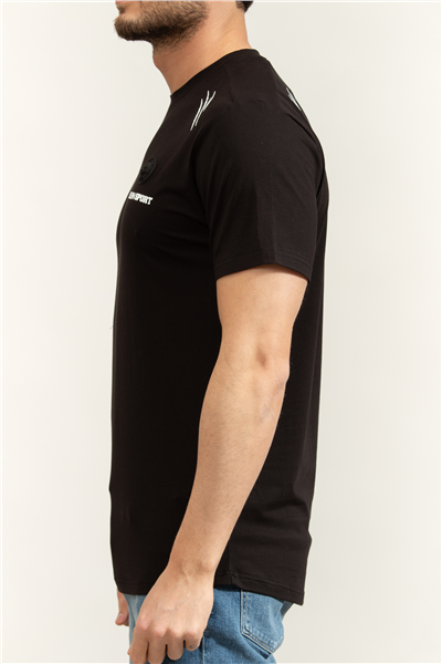 Plein Sport Cotton Breathable Round Neck T-Shirt Scratch Erkek Bisiklet Yaka T-Shirt