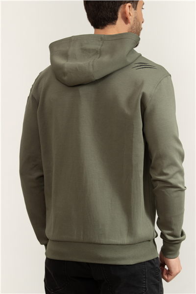 Plein Sport Embossed Hoodie Sweatjacket Erkek Kapüşonlu Sweatshirt