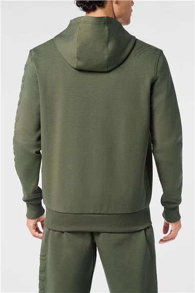 Plein Sport Embossed Hoodie Sweatjacket Erkek Kapüşonlu Sweatshirt