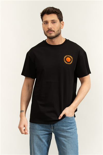 Plein Sport Round Neck T-Shirt Back Logo Erkek Bisiklet Yaka T-Shirt
