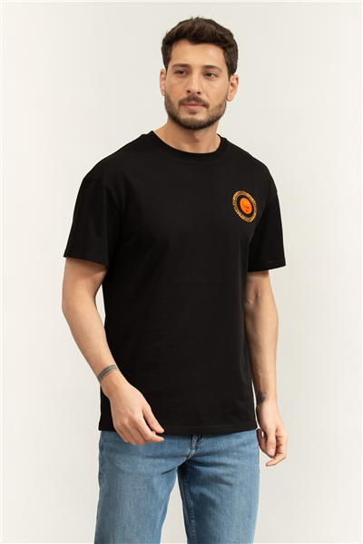 Plein Sport Round Neck T-Shirt Back Logo Erkek Bisiklet Yaka T-Shirt