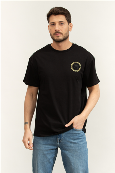 Plein Sport Round Neck T-Shirt Back Logo Erkek Bisiklet Yaka T-Shirt