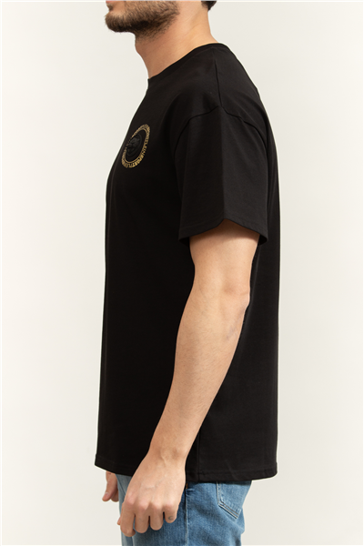 Plein Sport Round Neck T-Shirt Back Logo Erkek Bisiklet Yaka T-Shirt