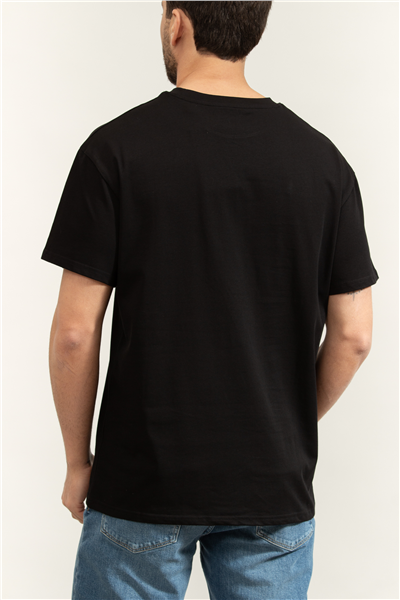 Plein Sport Round Neck T-Shirt Logo Lettering Erkek Bisiklet Yaka T-Shirt