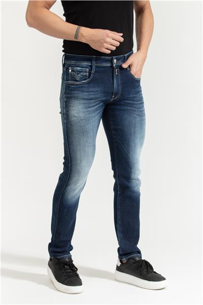 Replay Anbass Slim Erkek Jean Pantolon Mavi
