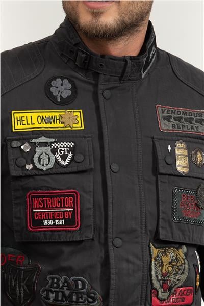 Replay Biker Erkek Mont