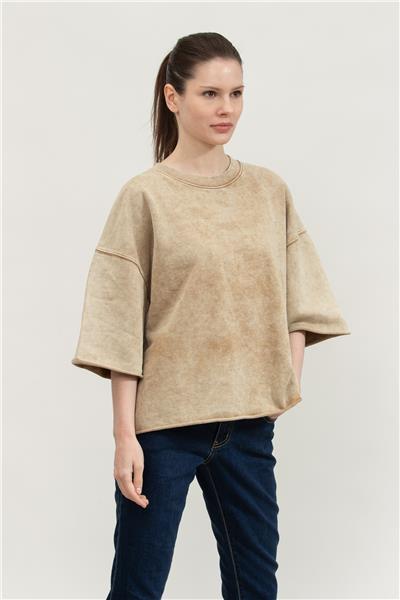 Replay Comfort Fit Kadın Bisiklet Yaka Sweatshirt