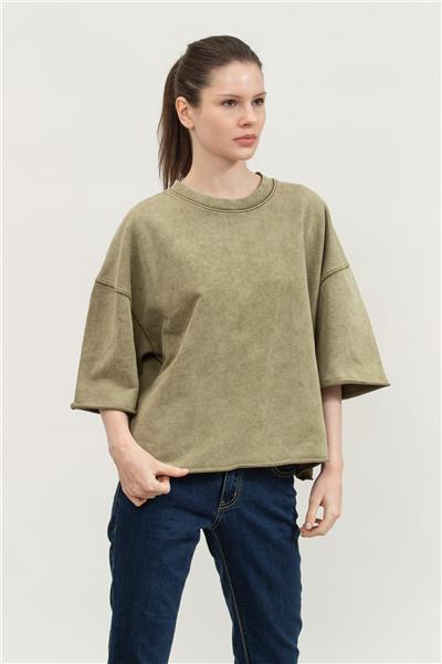 Replay Comfort Fit Kadın Bisiklet Yaka Sweatshirt