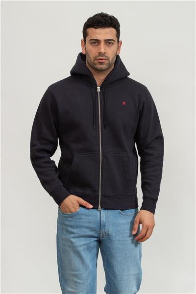 Replay Erkek Fermuarlı Sweatshirt Mavi