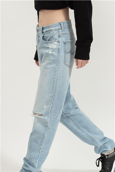 Replay Kiley High Waist Tapered Leg Kadın Jean Pantolon