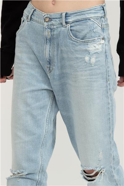 Replay Kiley High Waist Tapered Leg Kadın Jean Pantolon