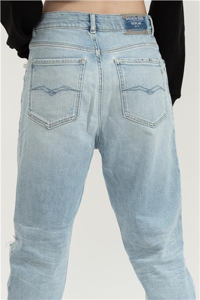 Replay Kiley High Waist Tapered Leg Kadın Jean Pantolon