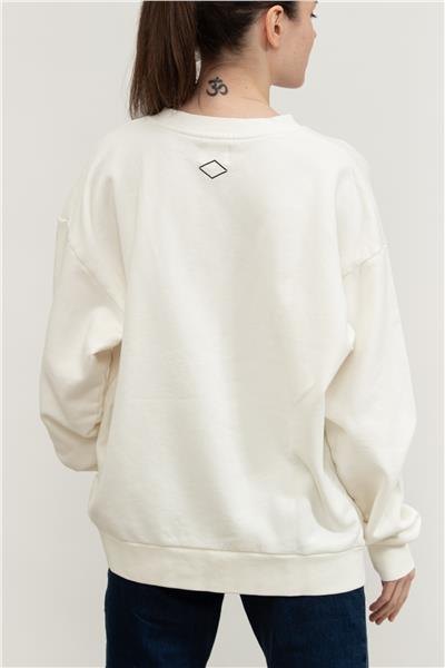 Replay Over Kadın Bisiklet Yaka Sweatshirt