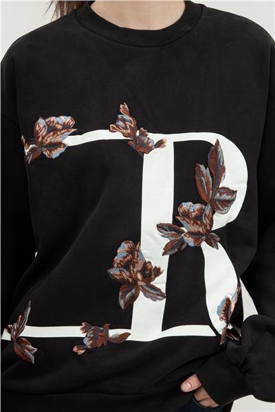 Replay Over Kadın Bisiklet Yaka Sweatshirt