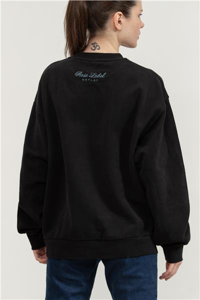 Replay Over Kadın Bisiklet Yaka Sweatshirt
