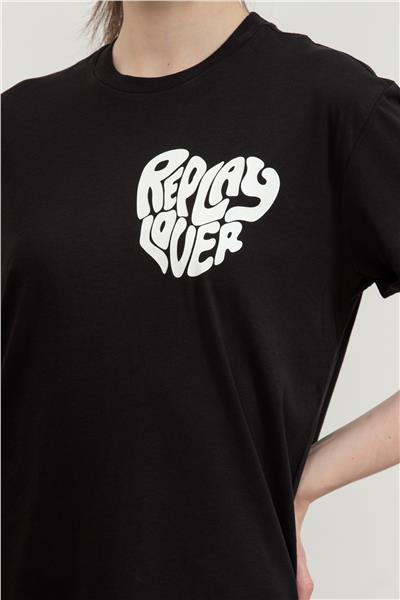 Replay Over Kadın Bisiklet Yaka T-Shirt