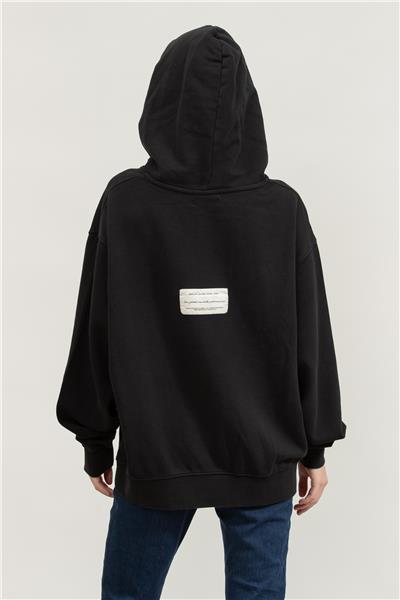 Replay Over Kadın Kapüşonlu Sweatshirt