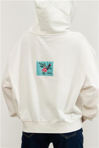 Replay Over Kadın Kapüşonlu Sweatshirt