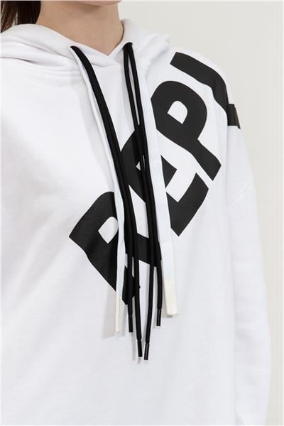 Replay Over Kadın Kapüşonlu Sweatshirt