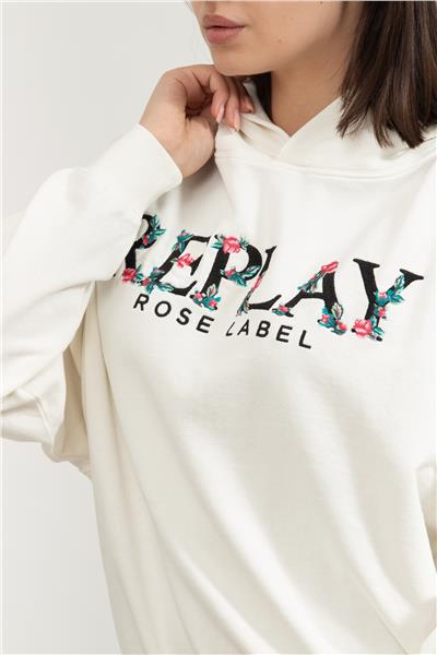 Replay Over Kadın Kapüşonlu Sweatshirt