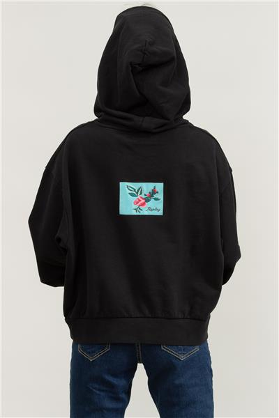 Replay Over Kadın Kapüşonlu Sweatshirt