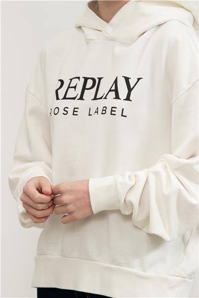 Replay Over Kadın Kapüşonlu Sweatshirt