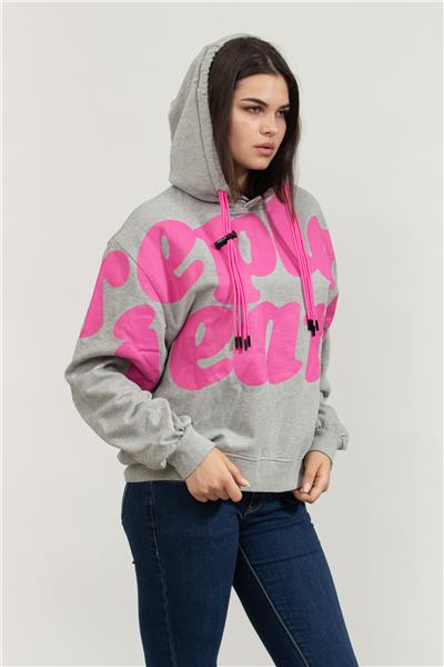 Replay Over Kadın Kapüşonlu Sweatshirt