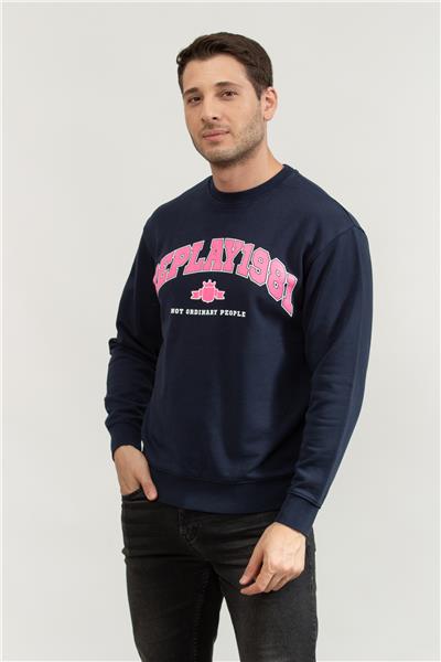 Replay Regular Erkek Bisiklet Yaka Sweatshirt