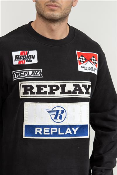 Replay Regular Erkek Bisiklet Yaka Sweatshirt