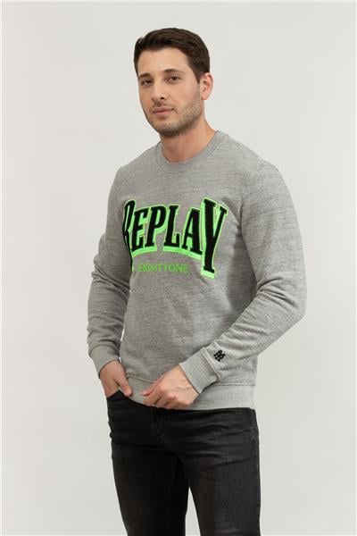 Replay Regular Erkek Bisiklet Yaka Sweatshirt