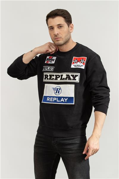 Replay Regular Erkek Bisiklet Yaka Sweatshirt