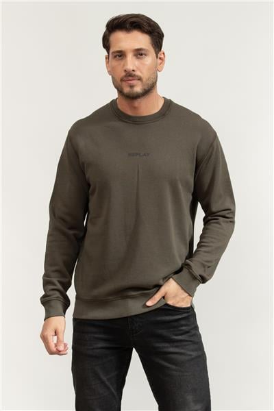 Replay Regular Erkek Bisiklet Yaka Sweatshirt