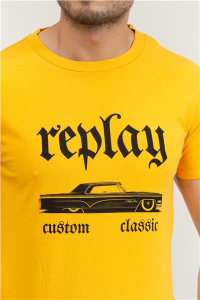 Replay Regular Erkek Bisiklet Yaka T-Shirt