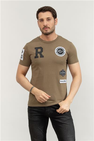 Replay Regular Erkek Bisiklet Yaka T-Shirt