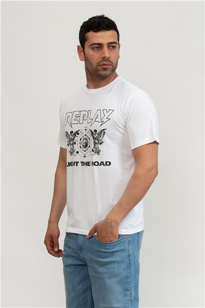 Replay Regular Erkek Bisiklet Yaka T-Shirt
