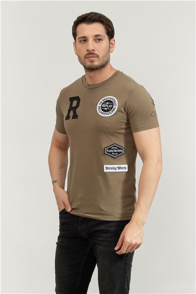 Replay Regular Erkek Bisiklet Yaka T-Shirt