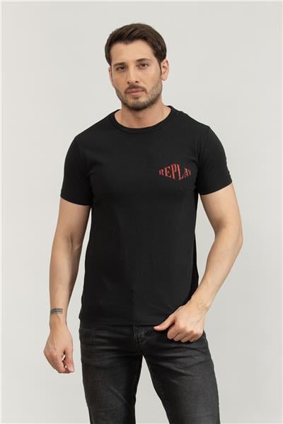 Replay Regular Erkek Bisiklet Yaka T-Shirt