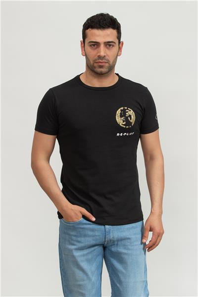 Replay Regular Erkek Bisiklet Yaka T-Shirt