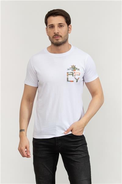 Replay Regular Erkek Bisiklet Yaka T-Shirt