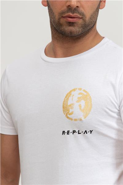 Replay Regular Erkek Bisiklet Yaka T-Shirt