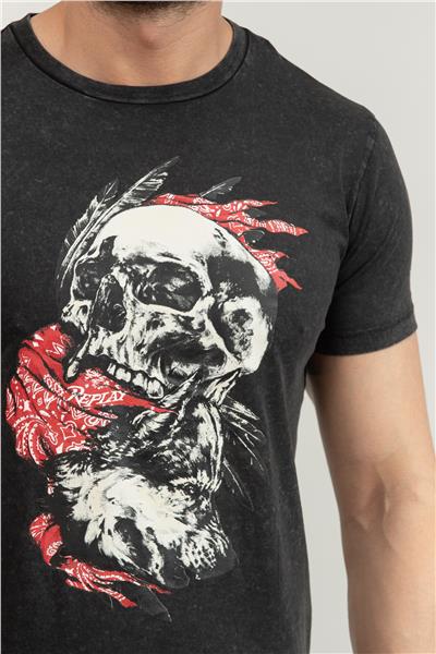 Replay Regular Erkek Bisiklet Yaka T-Shirt