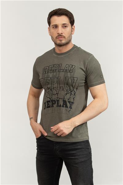Replay Regular Erkek Bisiklet Yaka T-Shirt