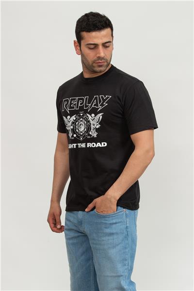 Replay Regular Erkek Bisiklet Yaka T-Shirt