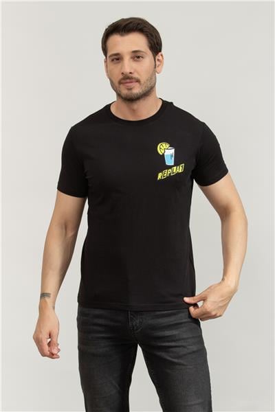 Replay Regular Erkek Bisiklet Yaka T-Shirt
