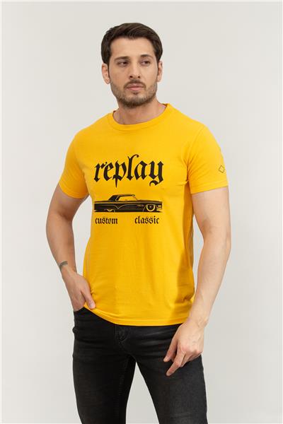 Replay Regular Erkek Bisiklet Yaka T-Shirt