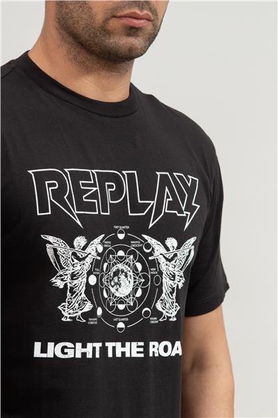 Replay Regular Erkek Bisiklet Yaka T-Shirt