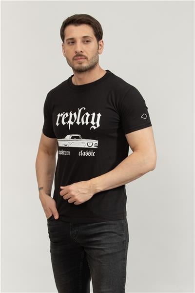 Replay Regular Erkek Bisiklet Yaka T-Shirt