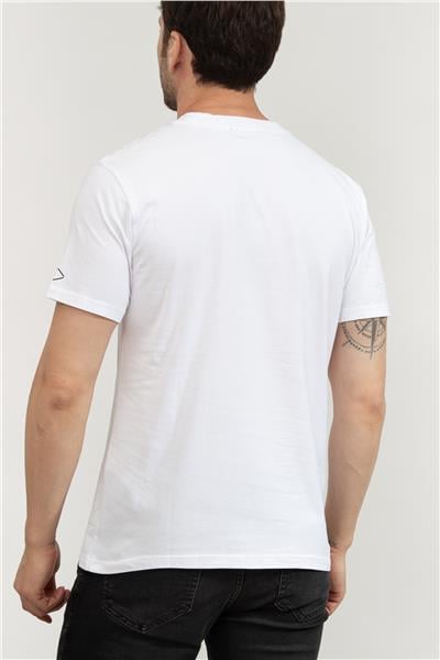 Replay Regular Erkek Bisiklet Yaka T-Shirt Beyaz